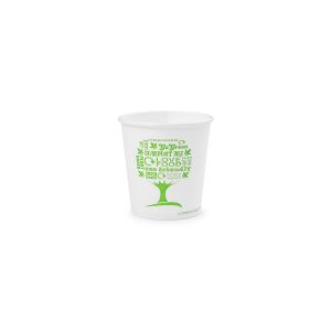PAP/PLA Cup SW 100ml Green Tree Diameter 62mm, biodegradable SUP Op. 50 pieces