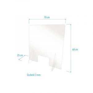 Protective shield PET-G 680x700mm