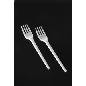 Reusable fork PS S+ white a.100 pcs.