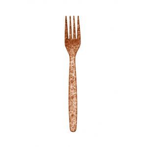 Biotrem forks, wheat bran + PLA, price per package 100pcs.
