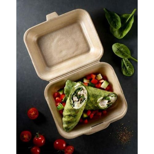 MENUBOX EPP Infinity HP2 hamburger podw&oacute;jny op.360szt. (k/1) brązowy, w pełni recyklingowalny