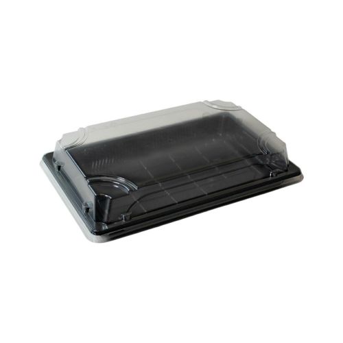 SUSHI OP-07 black container with lid, 22.5x14.5x3cm, op.50kpl. (k/8), TnP