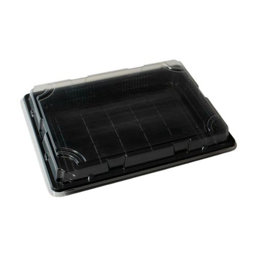 SUSHI OP-011 black container with lid, 27x19.5x3cm, op.25kpl. (k/8), TnP