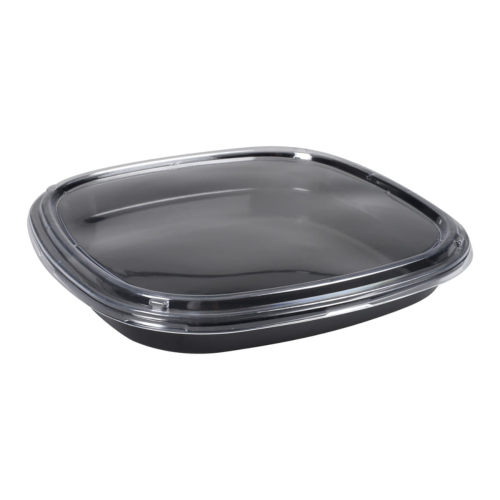 SUSHI OP-36 32x32cm set 50pcs black bottom + crystal cover ANTIFOG (k/2)