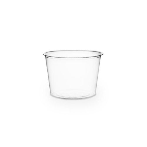 Sosjerka, pojemnik 120ml PLA śr.70xh.48mm VEGWARE biodegradowalna op. 100 sztuk