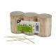 Wooden toothpicks, plastic container, 3x500pcs