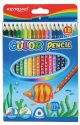 Pencil crayons KEYROAD, traingle, 18pcs, color mix