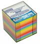 Kostka DONAU nieklejona, w pudełku, 95x95x95mm, ok. 800 kart., neon, mix kolorów
