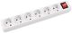 Extension Leads OFFICE PRODUCTS, 6 sockets, 5m, switch, white