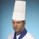 Chef's hats made of tissue paper 23 cm BURGUNDY, 25 pcs white, adjustable size