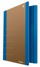 Teczka z gumką DONAU Life, Karton, A4, 5 00gsm, 3-skrz., niebieski