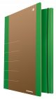 Teczka z gumką DONAU Life, Karton, A4, 5 00gsm, 3-skrz., zielony