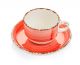 Fine Dine Ruby cup with saucer 90ml - code 775004