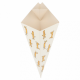 Chip box CHIPS cone with dip 100g, 200pcs,12,5x22cm (k/8)
