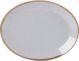 Fine Dine Oval plate Ashen 240x190 mm- code 04ALM001575
