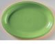 Plate COATS&COLORS green PP oval, dia.31,5xh.2,5cm, 25 pieces