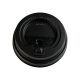 80mm PS cup cap black LOCK 100pcs (k/10) up to 250ml, TnP
