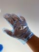 Rękawiczki HDPE op.100szt. niebieskie zblokowane na dziurce (k/100) rozmiar uniwersalny, TnP