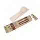 Confection eco-set Wood 1 paper 300 pcs knife+fork+spoon+service, TnG