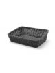 Slanting basket rectangular black 400x300x( H)120mm