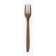 Brown fork 50pcs. WPC wood fibre, reusable REUSE (k/40)