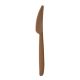 Nóż brązowy op.50szt. WPC włókno drewniane, wielorazowy REUSE (k/40)