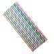 Paper straws dia.8mm length 23cm in stripes 150 pcs. (k/23) PASTEL MIX TnG 