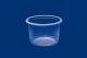Round container PP diameter 115mm clear 500 ml salad, hot sauce, soup, 50 pieces