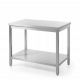 Central working table with shelf - screw down 1400x600x600