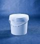 Bucket 5L white, 20pc. WITHOUT COVER double rim, diameter 21cm, height 21 CH