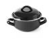 Soup and sauce pot with lid Black 0.8 L