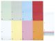 Dividers DONAU, cardboard, 1/3 A4, 235x105mm, 100pcs, assorted colours