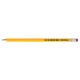 Eraser-tipped Pencil DONAU, HB, lacquered, yellow