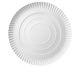Paper plate, white 26cm, 100pcs, weight 245g (k/7)