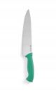 Nóż kucharski HACCP - 240 mm, zielony - kod 842713