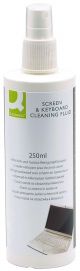 Screen Cleaner Spray TFT/LCD/LED and keyboards Q-CONNECT, 250ml