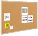 Cork Notice Board BI-OFFICE, 100x60cm, wood frame