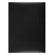 Elasticated File DONAU, cardboard/lacquer, A4, 350gsm, 3 flaps, black