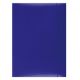 Elasticated File, OFFICE PRODUCTS, cardboard/lacquered, A4, 350 gsm, 3 flaps, blue