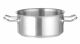 Stainless steel low pot 7,4L, diameter 280mm, h.120 mm