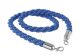 Rope for fence post blue with silver snap hook