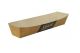 Brown paper tray for snacks 185x33x35mm GOOD FOOD, price per 125 pieces.