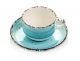 Fine Dine Turquoise cup with saucer diameter 90 ml - 775189