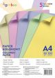 Coloured paper, GIMBOO, A4, 100 sheets, 80 gsm, 5 pastel colours