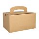 Lunch box with handle 12x15x22cm kraft, 20pcs. (k/5) 