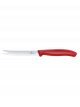 Victorinox Swiss Classic Cheese and Sausage Knife, serrated blade, 110mm, red