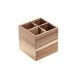 Acacia - cutlery and napkin holder with 4 compartments, 15x15x15h cm, 1pc. (8)