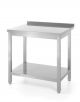 Wall hung working table with a rim and shelf 1200x600x(H)850 code 811474
