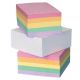 Glued paper cube, coloured, 90x65x35 mm, Has
