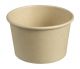 Paper kraft bowl 230ml for ice cream diameter 95mm Bamboo coated with PLA, ice cream pkg. 50pcs